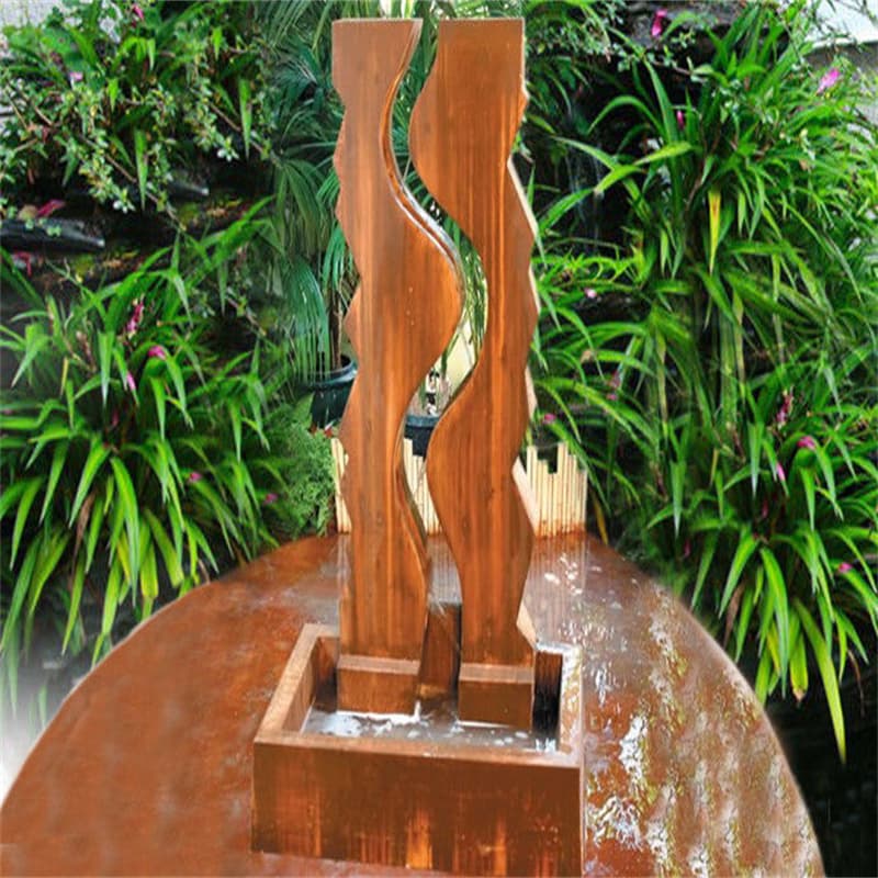 <h3>garden water fountain Wholesale-Corten Steel Water Feature</h3>

